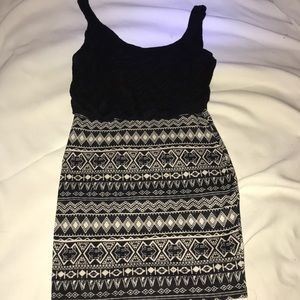 black spaghetti strapped dress